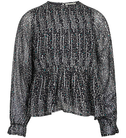 Sofie Schnoor Girls Blouse - Black w. Pattern/Glitter
