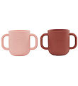 OYOY Cups - 2-Pack - Kappu - Coral/Nutmeg
