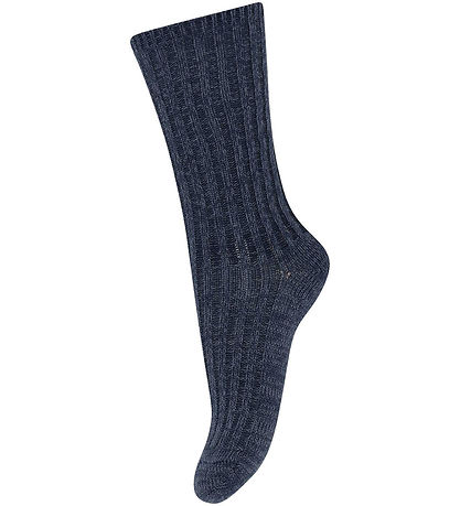 MP Socks - Wool - Rib - Dark Denim Melange MP Socks - Wool - Rib - Dark Denim Melange