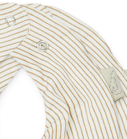 Cam Cam Teething Bib - 2-Pack - Classic+ Stripes Camel Cam Cam Teething Bib - 2-Pack - Classic+ Stripes Camel