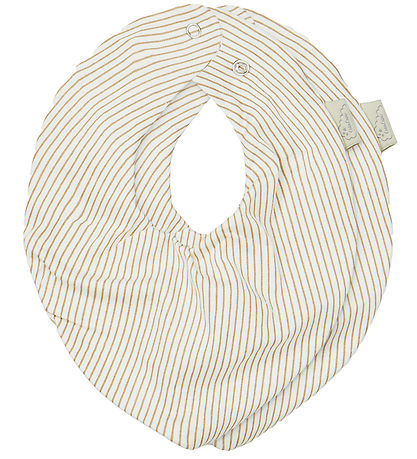 Cam Cam Teething Bib - 2-Pack - Classic+ Stripes Camel