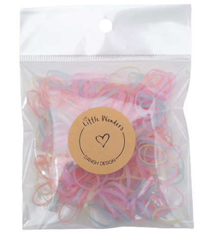 Little Wonders Hárteygjur - 200 Stk. - Clear Rainbow