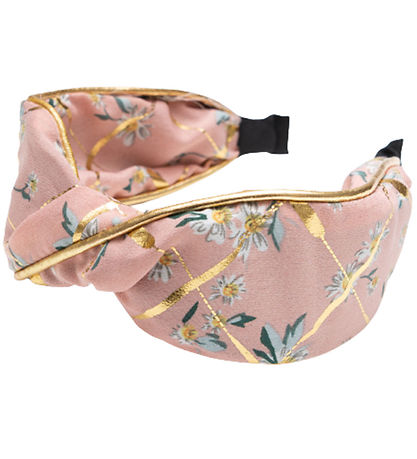 Bandeau à Cheveux Little Wonders - Lys - Cendré Rose Floral/Or