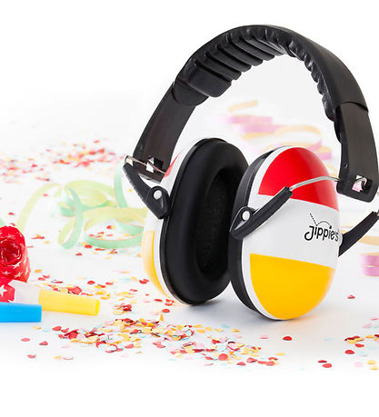 Casque antibruit Jippies - Rouge/Blanc/Jaune
