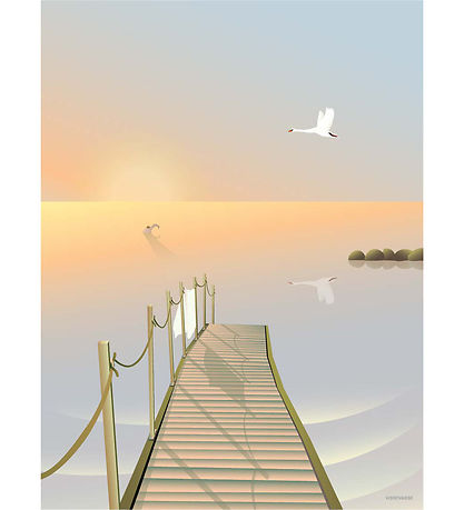 Vissevasse Poster - 50x70 cm - Bathing Bridge