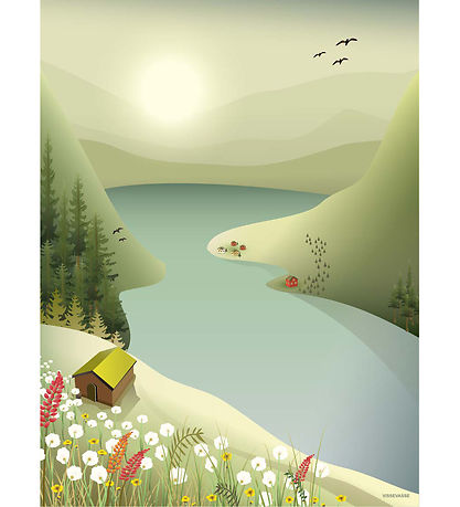 Vissevasse Juliste - 50x70 cm - Mountains