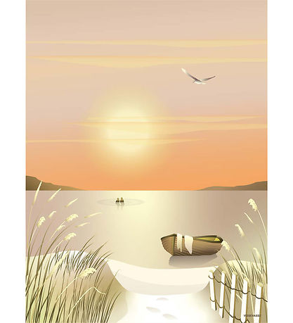 Poster Vissevasse - 30x40 cm - Dunes