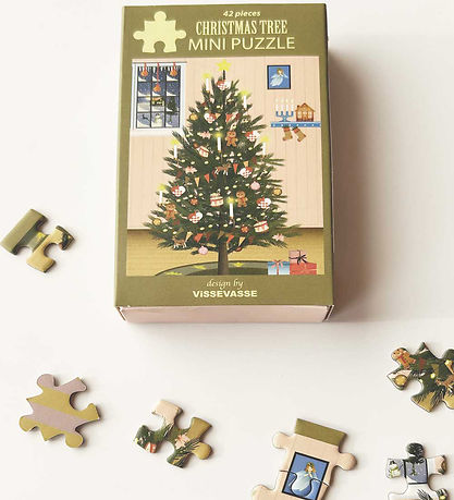 Vissevasse Jigsaw Puzzle - Mini - 10x13 cm - 42 Bricks - Christm Vissevasse Jigsaw Puzzle - Mini - 10x13 cm - 42 Bricks - Christm