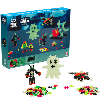 Plus-Plus Bauen lernen - 500 st. - Glow Plus-Plus Bauen lernen - 500 st. - Glow