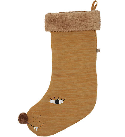 OYOY Weihnachtsstrumpf - Löwe - Brown Melange