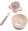 Done by Deer Dinner Set - 3 Parts - Foodie - Happy Clouds Powder