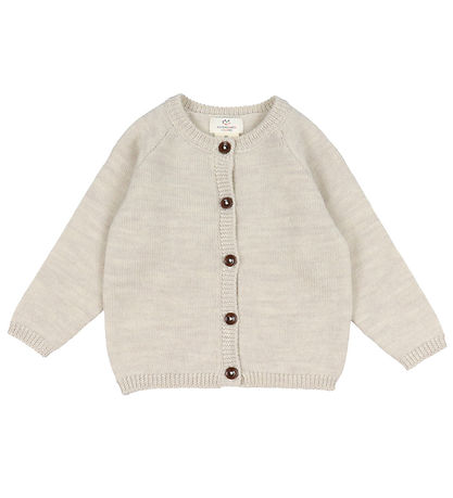Copenhagen Colors Cardigan - Ull - Pale Cream Melange Copenhagen Colors Cardigan - Ull - Pale Cream Melange