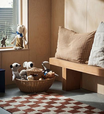 ferm Living Geymslukarfa - Braided Ark - 60x41x30 cm - Natura ferm Living Geymslukarfa - Braided Ark - 60x41x30 cm - Natura