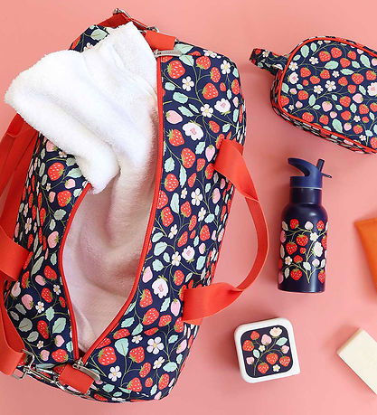 A Little Lovely Company Weekend Bag - 26 L - Strawberries
