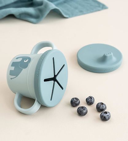 Done by Deer Sippy Cup - Foodie - Elphee Blue Done by Deer Sippy Cup - Foodie - Elphee Blue