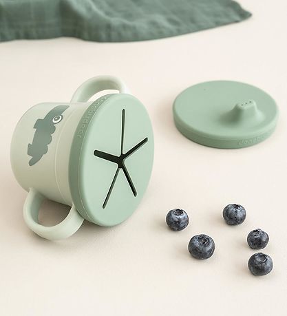 Done by Deer Sippy Cup - Foodie - Croco Green