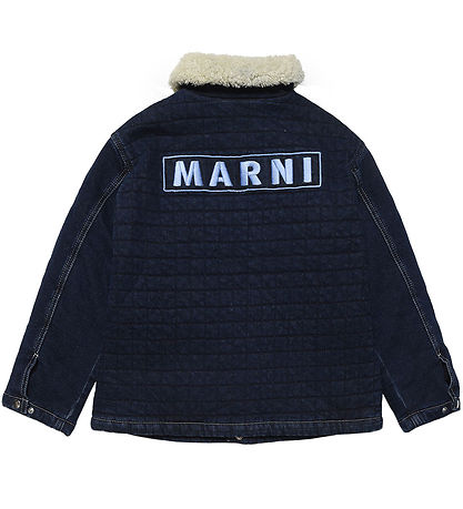 Marni Denim Jacket w. Lining - Navy