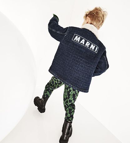 Marni Denim Jacket w. Lining - Navy