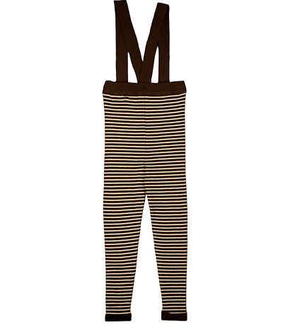 Fliink Leggings m. Träger - Strick - Viskose - Favo - Chocory Co Fliink Leggings m. Träger - Strick - Viskose - Favo - Chocory Co