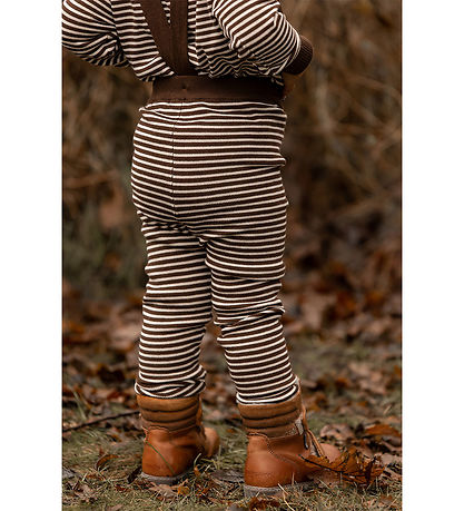 Fliink Leggings m. Träger - Strick - Viskose - Favo - Chocory Co Fliink Leggings m. Träger - Strick - Viskose - Favo - Chocory Co