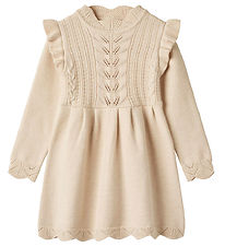 Fliink Dress - Knitted - Viscose - Alilly - Sandshell Fliink Dress - Knitted - Viscose - Alilly - Sandshell