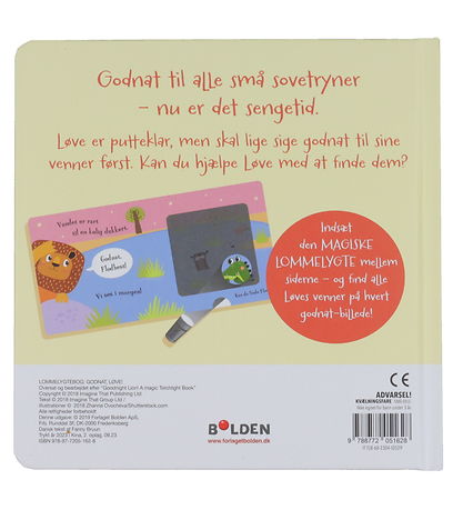 Forlaget Bolden Book - Goodnight, Løve - A Magic Flashlight-Book