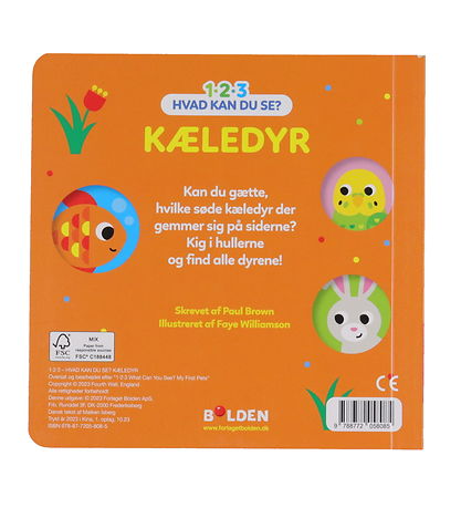 Forlaget Bolden Book - 1-2-3 What Can You See? - Pets - Danish