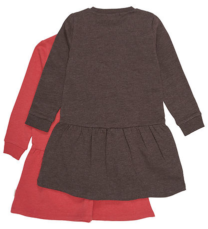 Minymo Sweat dresses - 2-Pack - Tomato Puree Minymo Sweat dresses - 2-Pack - Tomato Puree