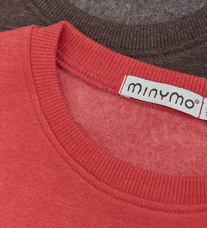 Minymo Sweatshirt - 2-Pack - Tomato Puree