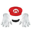 Disguise Costume - Mario Hat w. Mustache & Gloves Disguise Costume - Mario Hat w. Mustache & Gloves