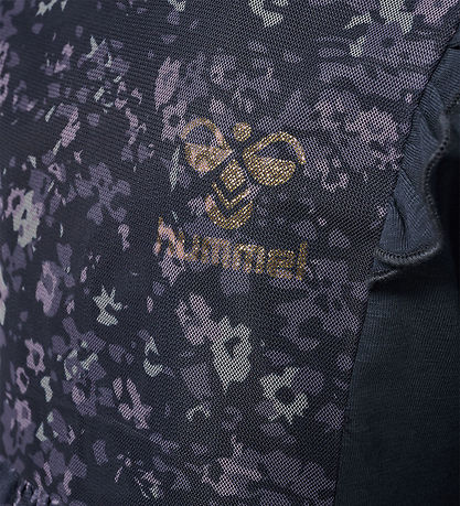 Hummel Tüllkleid - hmlOann - Ombre Blue/Lila m. Blumen