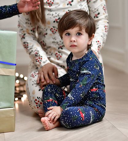 The New Siblings Leggings - TnsVakantie - Navy Blazer m. Print