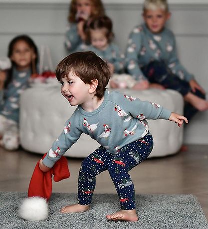 The New Siblings Leggings - TnsVakantie - Navy Blazer m. Print