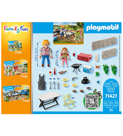 - Barbecue Partagé Playmobil Family Fun - 71427 - 51 Parties