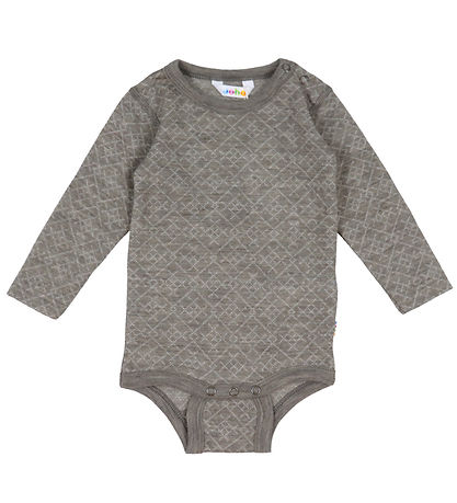 Joha Bodysuit l/s - Wool - Grey