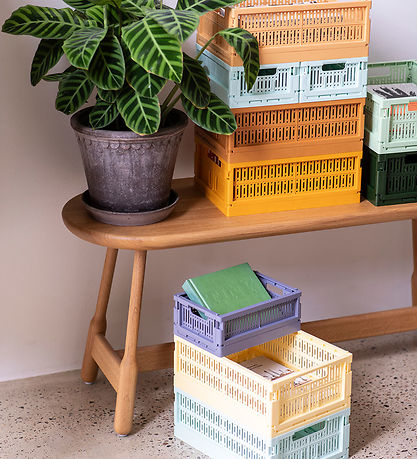 Boîte Pliante Made Crate - Midi - 33x24x13 cm - Mustard Boîte Pliante Made Crate - Midi - 33x24x13 cm - Mustard