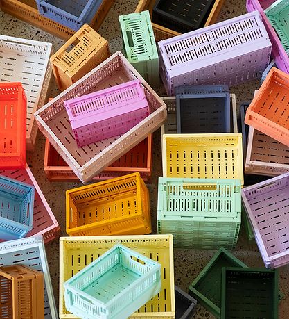 Boîte Pliante Made Crate - Midi - 33x24x13 cm - Mustard Boîte Pliante Made Crate - Midi - 33x24x13 cm - Mustard