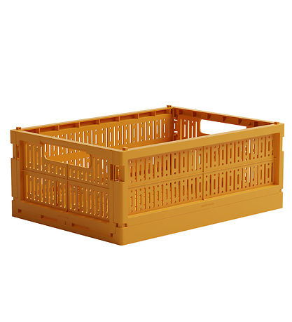Boîte Pliante Made Crate - Midi - 33x24x13 cm - Mustard Boîte Pliante Made Crate - Midi - 33x24x13 cm - Mustard