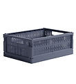 Made Crate Klappbox - Midi - 33x24x13 cm - Blue Grey Made Crate Klappbox - Midi - 33x24x13 cm - Blue Grey
