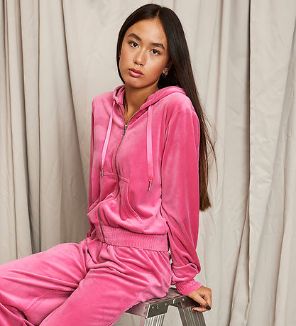 Hound Cardigan - Velvet - Pink