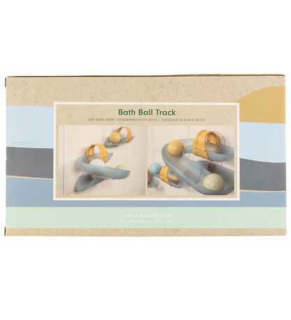 Jouet Pour le Bain Little Dutch - Toboggan à Billes - Bleu