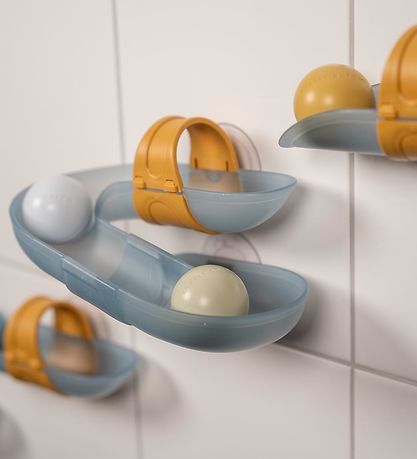 Jouet Pour le Bain Little Dutch - Toboggan à Billes - Bleu