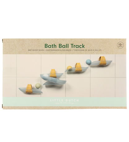 Jouet Pour le Bain Little Dutch - Toboggan à Billes - Bleu