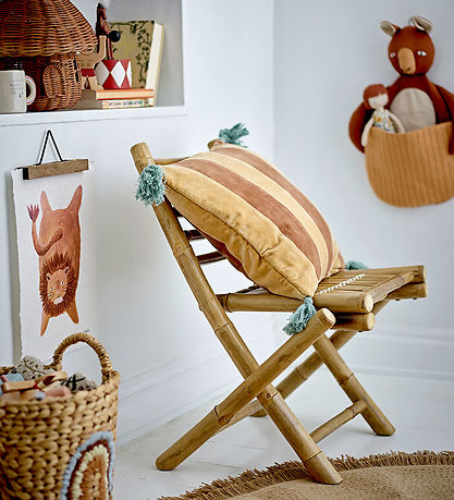 Bloomingville Mini Cushion - 40x40 cm - Hei - Brown w. Stripes