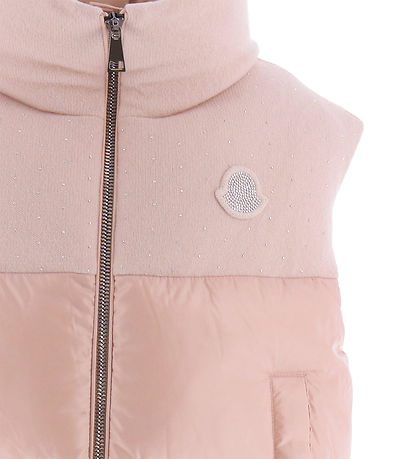 Moncler Down Vest - Susan - Dusty Rose w. Rhinestone Moncler Down Vest - Susan - Dusty Rose w. Rhinestone