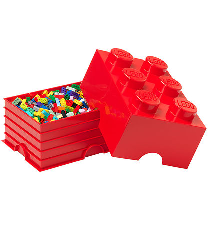 LEGO® Storage Aufbewahrungsbox - 6 Knäufe - 37,5x25x18 - Hell