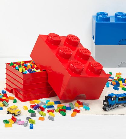 LEGO® Storage Aufbewahrungsbox - 6 Knäufe - 37,5x25x18 - Hell