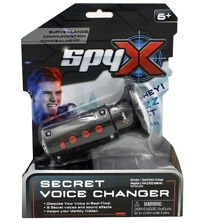 SpyX - Secret Voice Changer - Black/Silver SpyX - Secret Voice Changer - Black/Silver