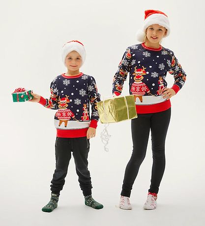 Jule-Sweaters Bluse - The Bringing Christmas Gifts Pullover - Na