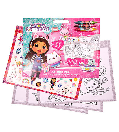 Gabby's Dollhouse Colouring Book w. Stickers/Colours